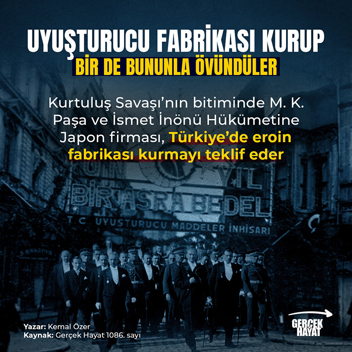 Japon firması, Türkiye’de eroin fabrikası kurmayı teklif eder 