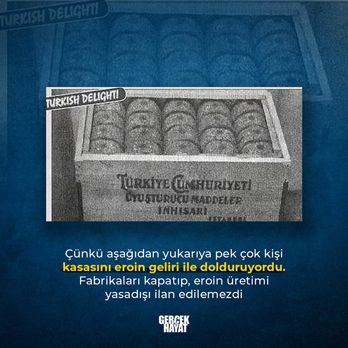 Fabrikaları kapatıp, eroin üretimi yasadışı ilan edilemezdi