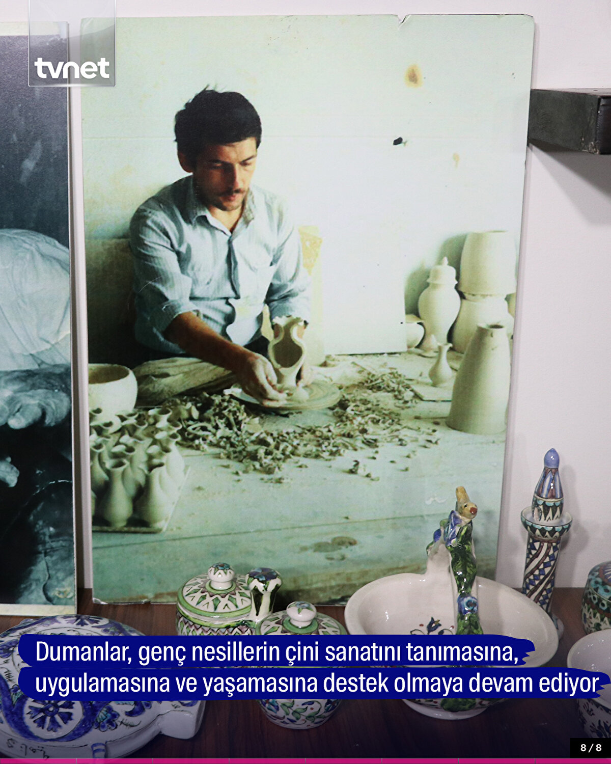 Dumanlar, genç nesillerin çini sanatını tanımasına, uygulamasına ve yaşamasına destek olmaya devam ediyor