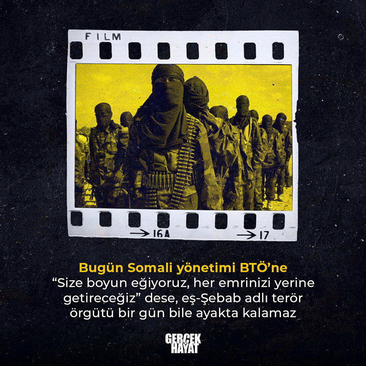 eş-Şebab adlı terör örgütü bir gün bile ayakta kalamaz