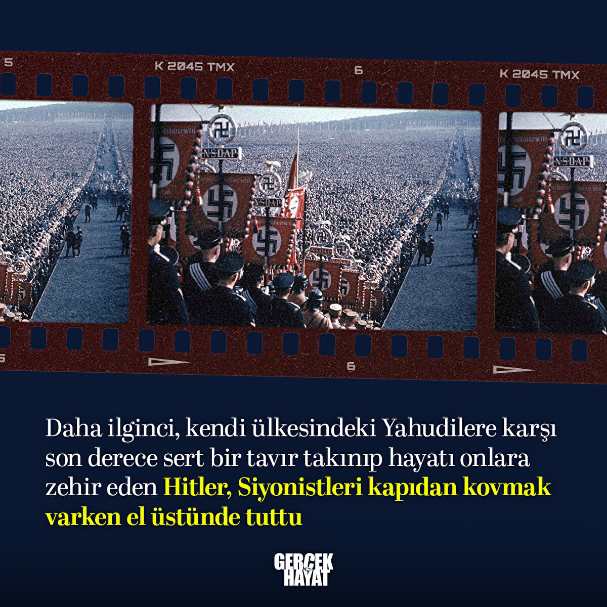 Hitler, Siyonistleri kapıdan kovmak varken el &#252;st&#252;nde tuttu