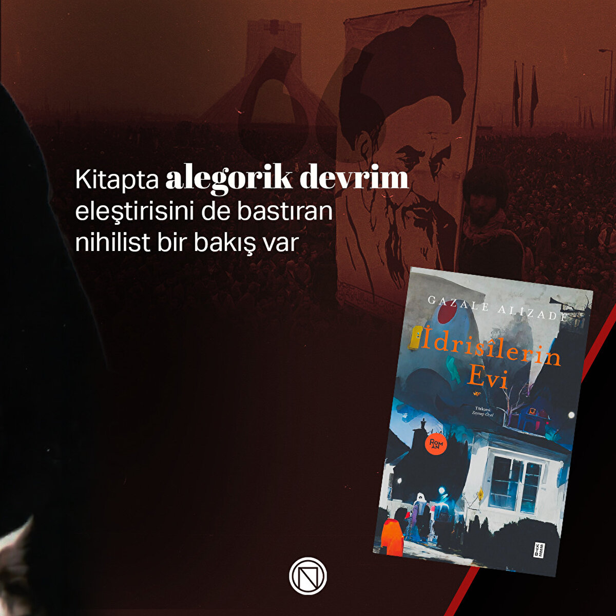 Kitapta alegorik devrim eleştirisini de bastıran nihilist bir bakış var