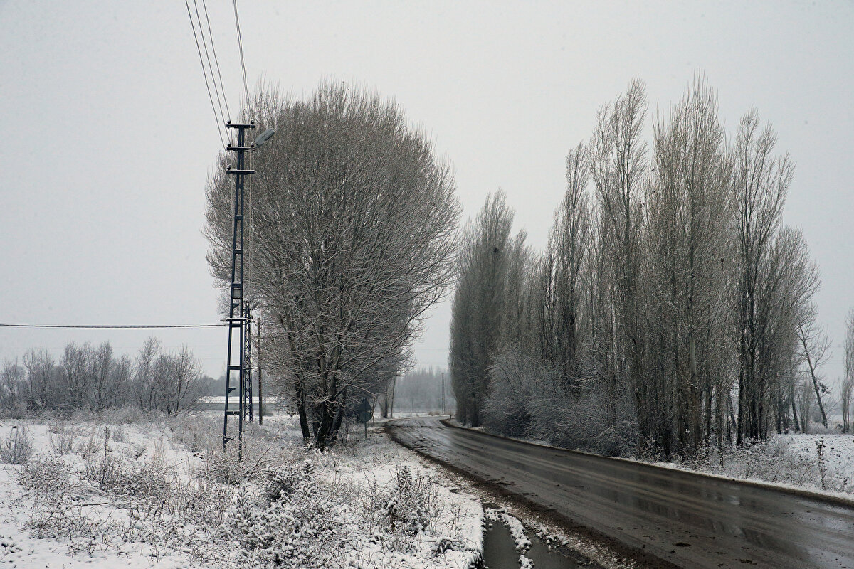 Başçiftlik, Yeşilyurt ve Artova ilçelerinde de kar etkili oldu.