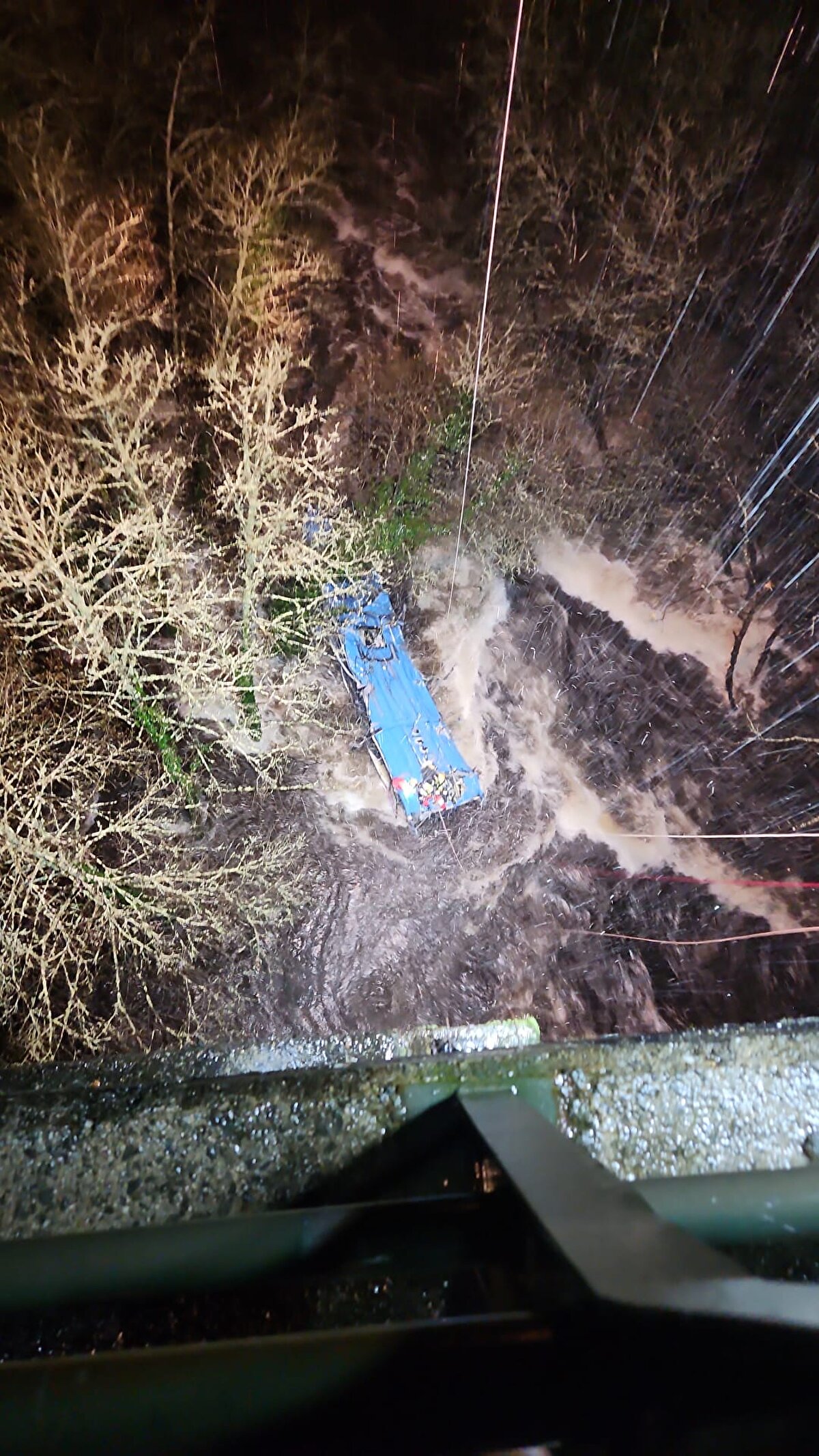Kaza, İspanya'nın kuzeybatısında bulunan Galiçya bölgesinde dün meydana geldi. 