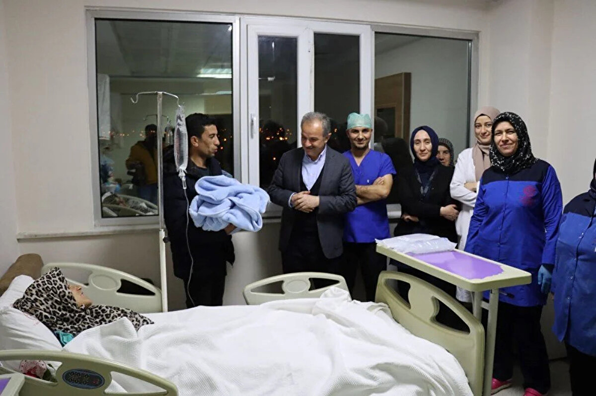 Adıyaman'da 2023 yılının ilk bebeği dünyaya geldi.<br><br>