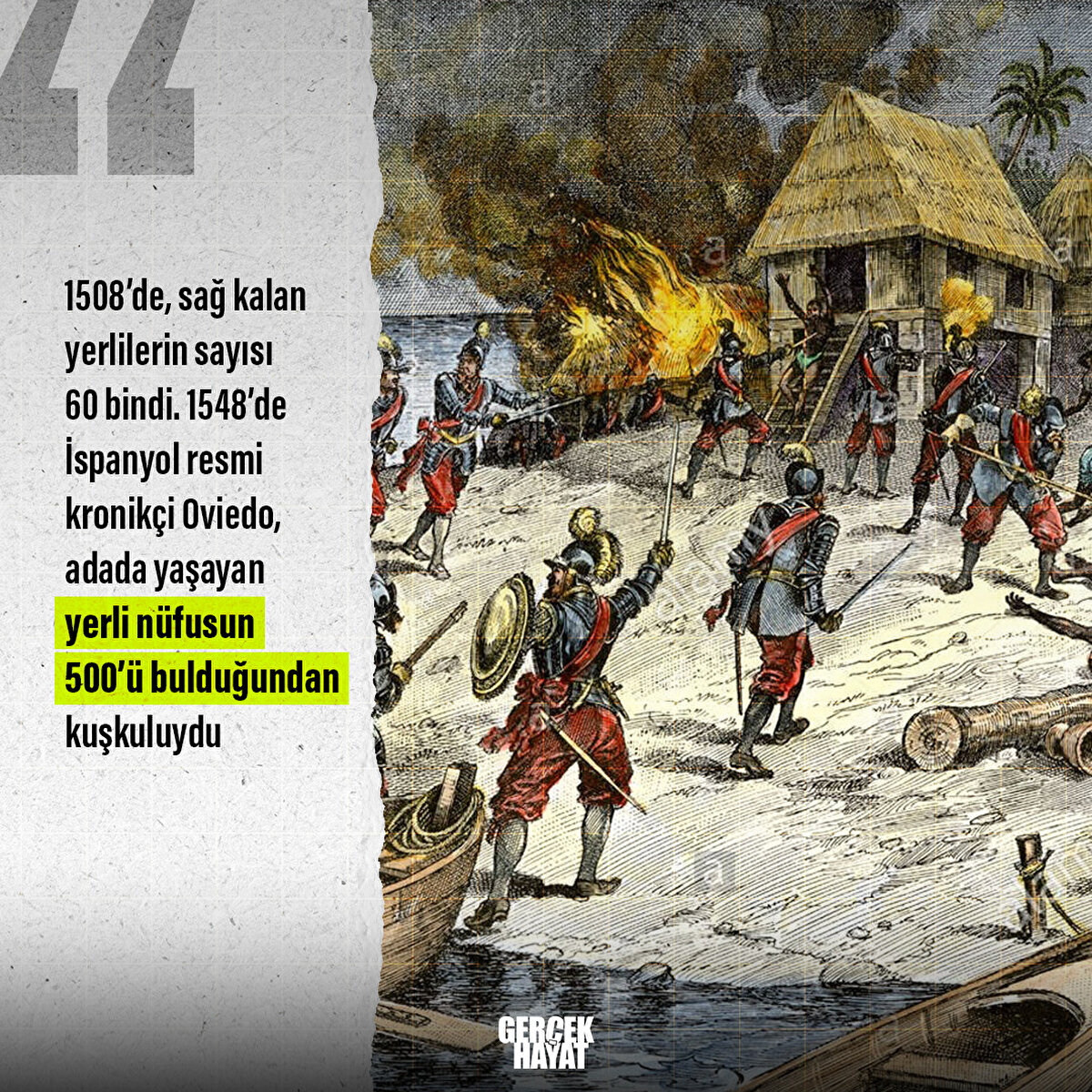 1508’de, sağ kalan yerlilerin sayısı 60 bindi