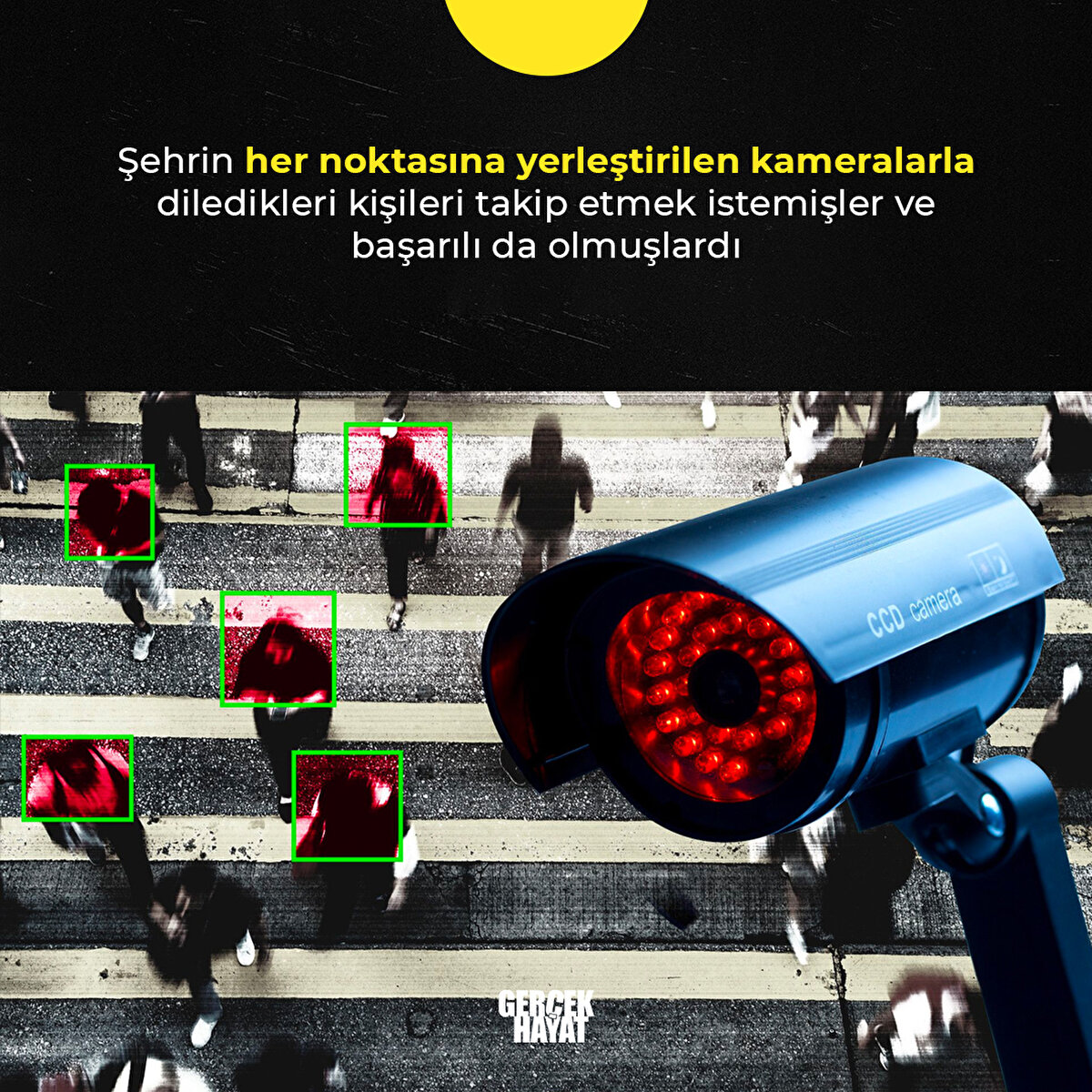 Şehrin her noktasına yerleştirilen kameralarla diledikleri kişileri takip etmek istemişler ve başarılı da olmuşlardı