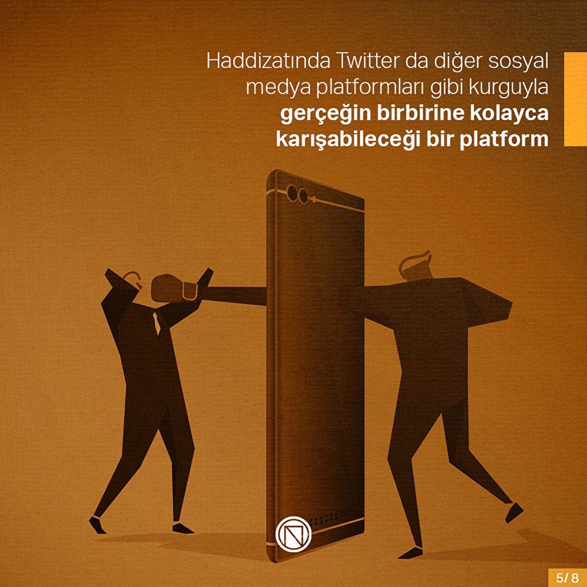 Haddizatında Twitter da diğer sosyal medya platformları gibi kurguyla gerçeğin birbirine kolayca karışabileceği bir platform
