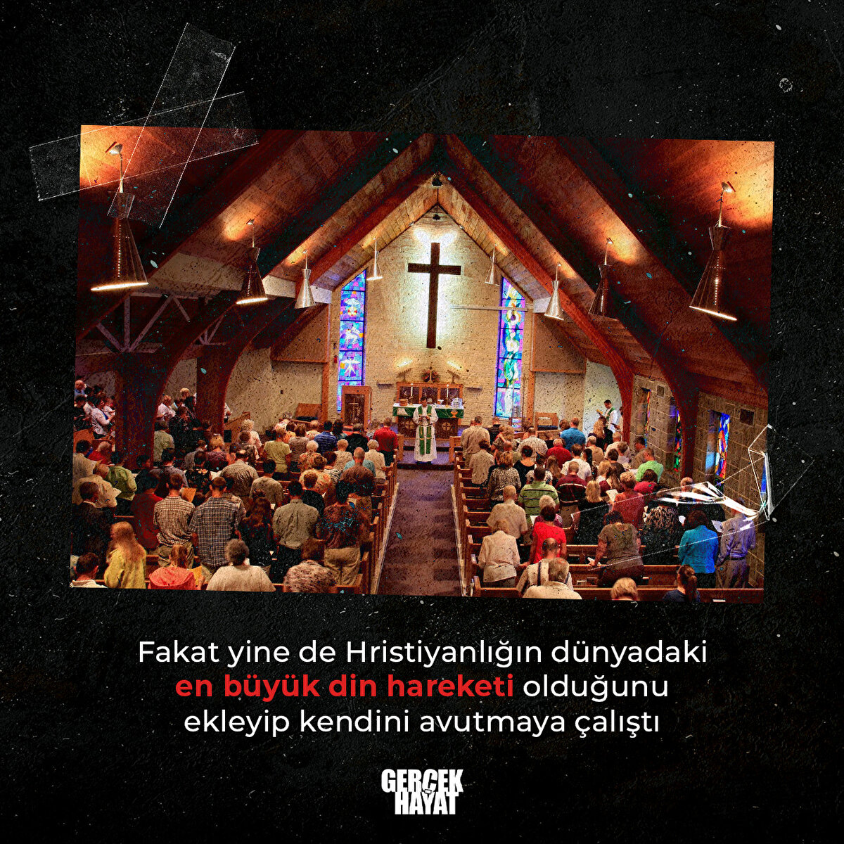 En b&#252;y&#252;k din hareketi olduğunu ekleyip kendini avutmaya &#231;alıştı