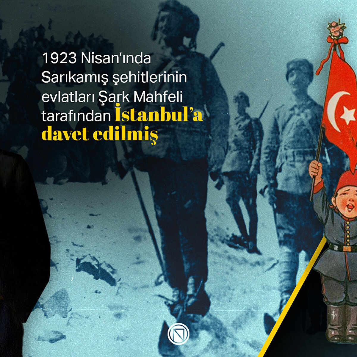 1923 Nisan’ında Sarıkamış şehitlerinin evlatları Şark Mahfeli tarafından İstanbul’a davet edilmiş

