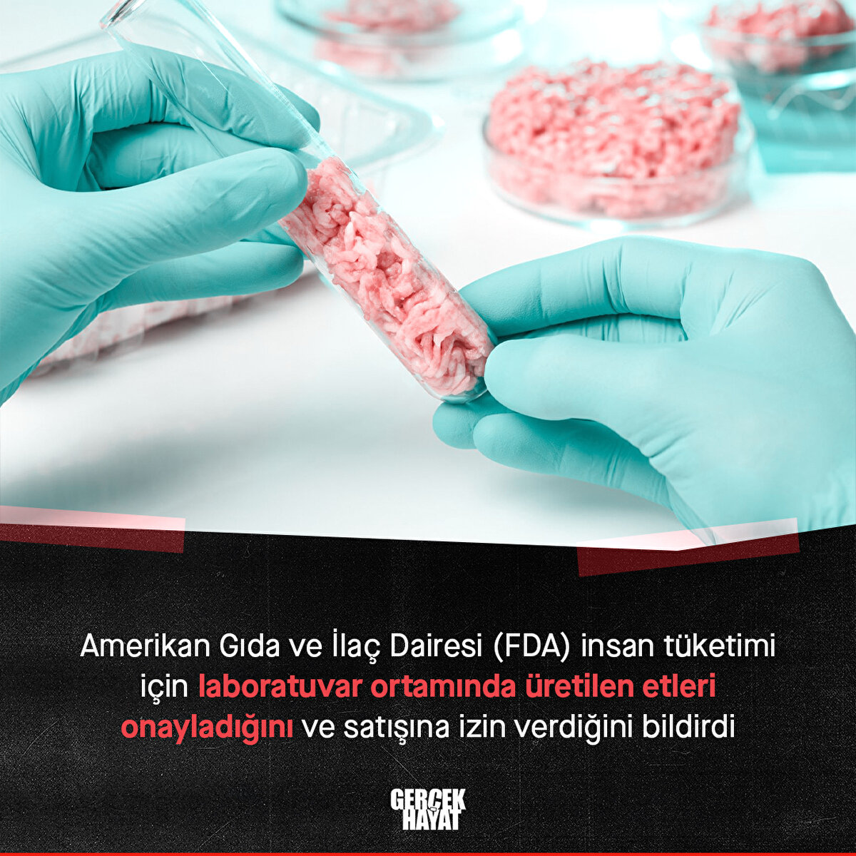 Amerikan Gıda ve İlaç Dairesi (FDA) insan tüketimi için laboratuvarda üretilen etleri onayladı