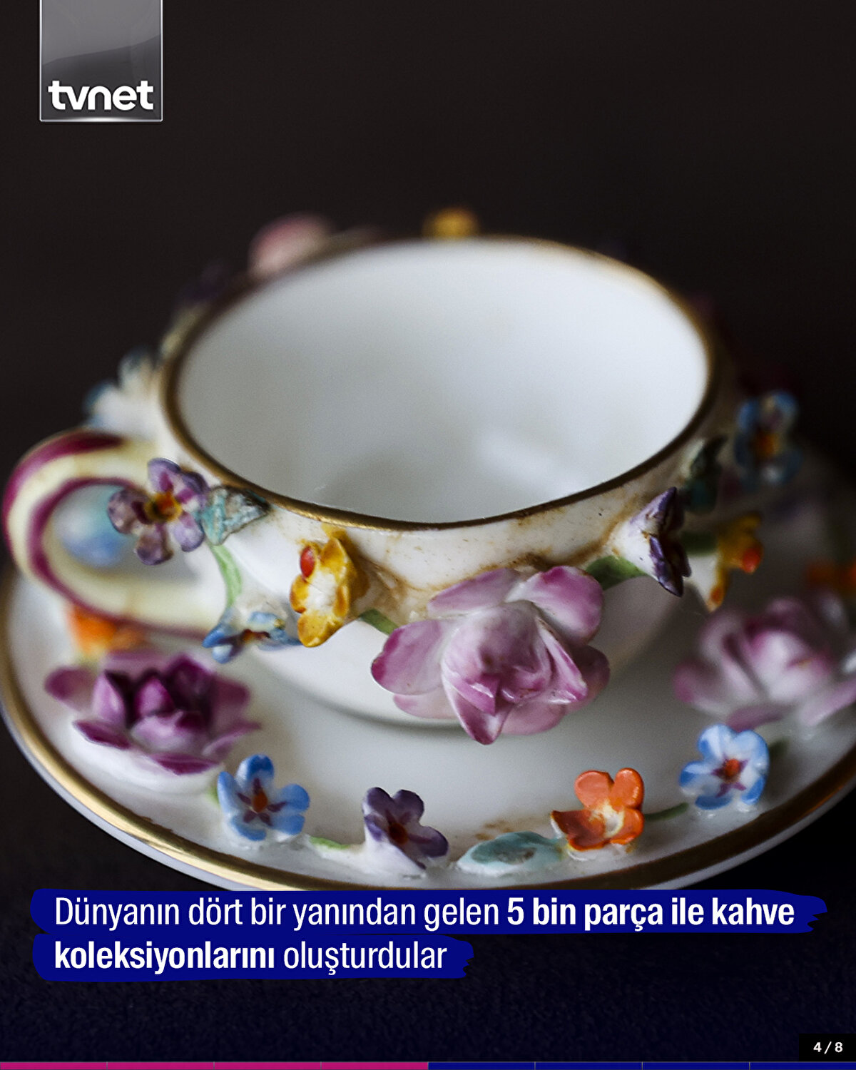 Dünyanın dört bir yanından gelen 5 bin parça ile kahve koleksiyonlarını oluşturdular