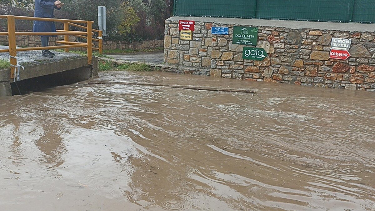 Derelerin debisi yükseldi, mazgallar ve rögar taştı.<br>