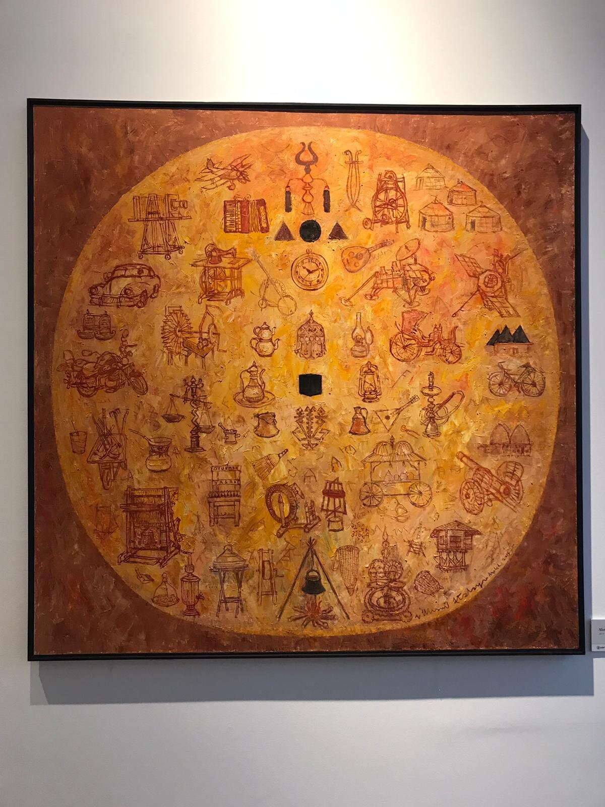 Alet Edevat, 2019. Tuval üzerine yağlı boya.