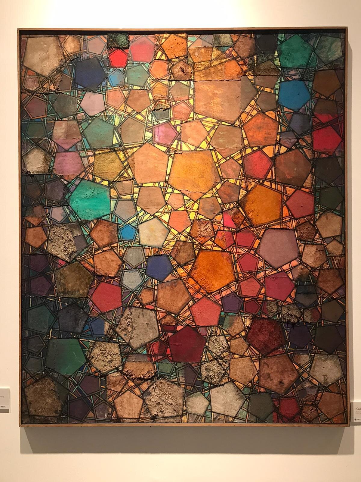 Köz, 2010. Tuval üzerine yama yama tekniği.