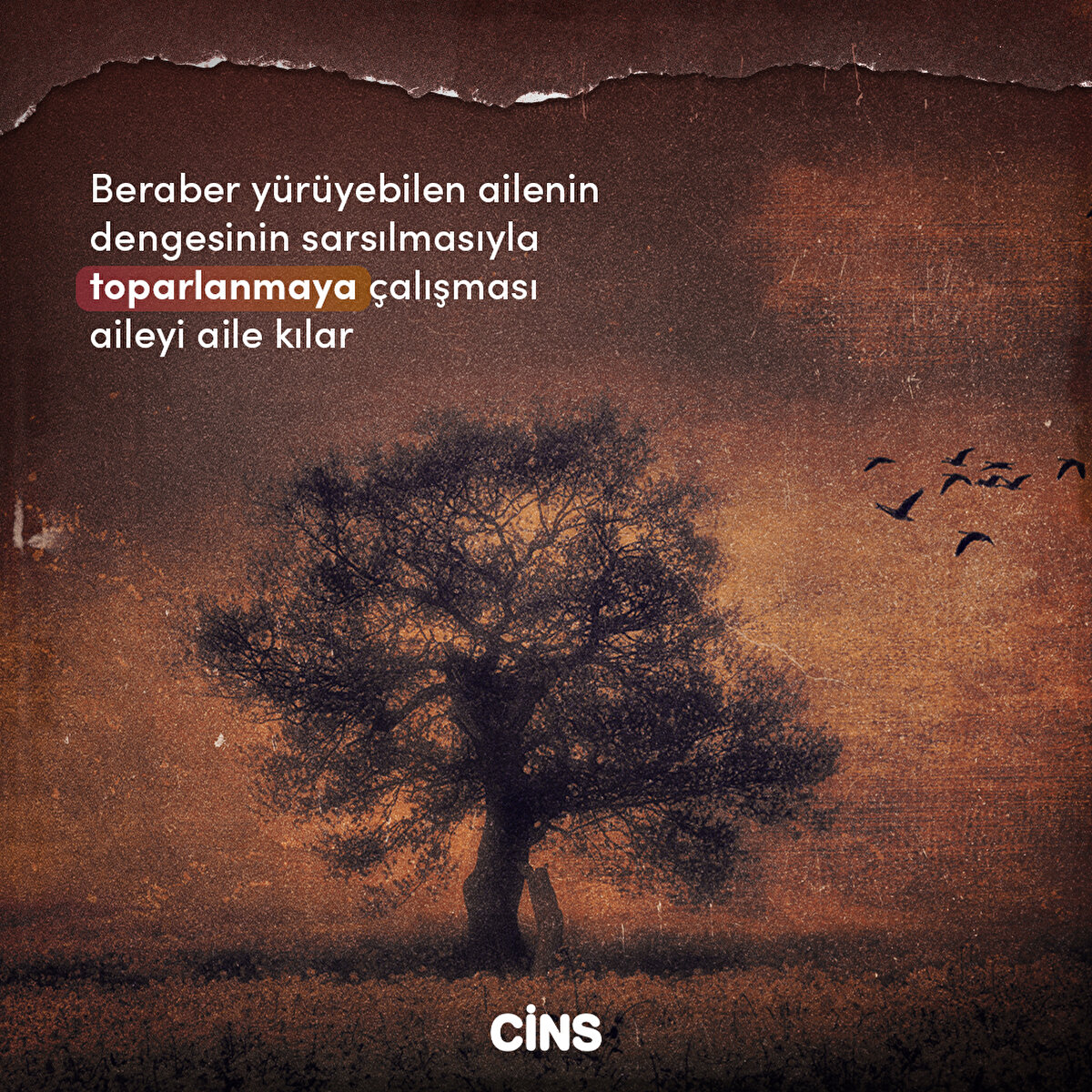 Beraber y&#252;r&#252;yebilen ailenin dengesinin sarsılmasıyla toparlanmaya &#231;alışması aileyi aile kılar