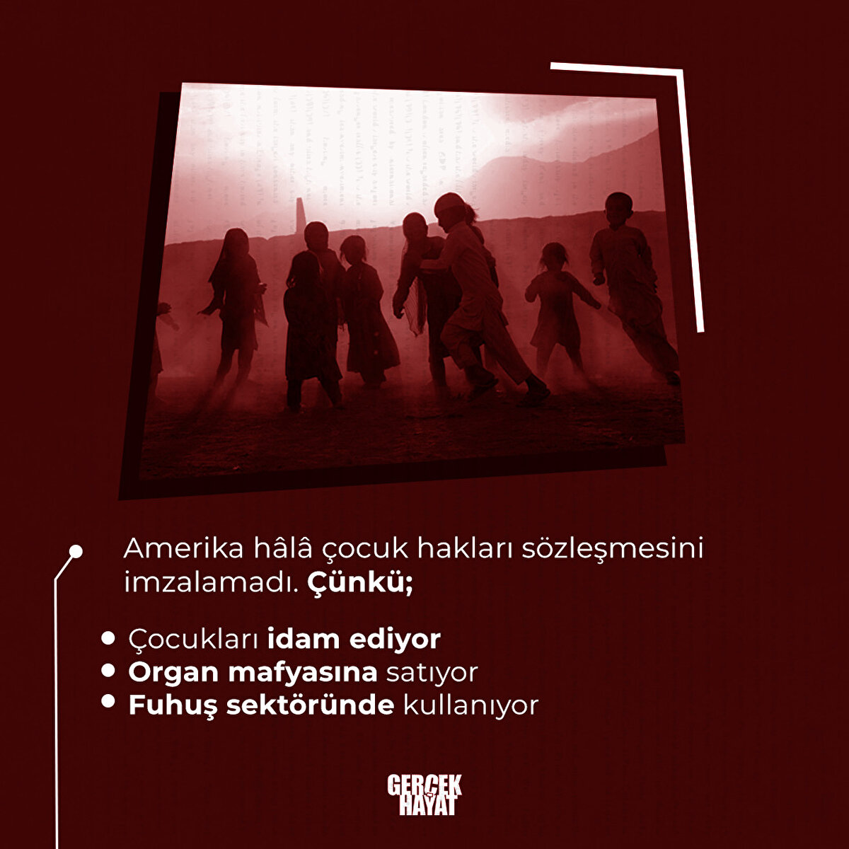 Amerika hâlâ çocuk hakları sözleşmesini imzalamadı