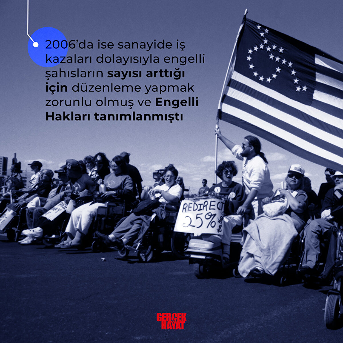 2006’da ise sanayide iş kazaları dolayısıyla engelli şahısların sayısı arttığı için düzenleme yapmak zorunlu olmuş ve Engelli Hakları tanımlanmıştı