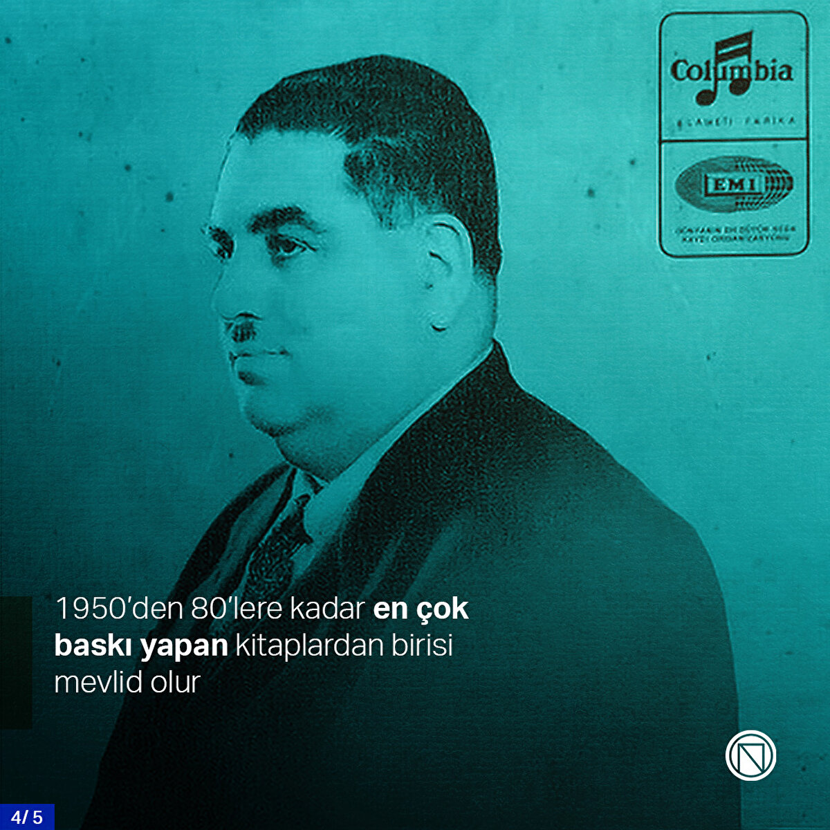 1950’den 80’lere kadar en çok baskı yapan kitaplardan birisi mevlid olur
