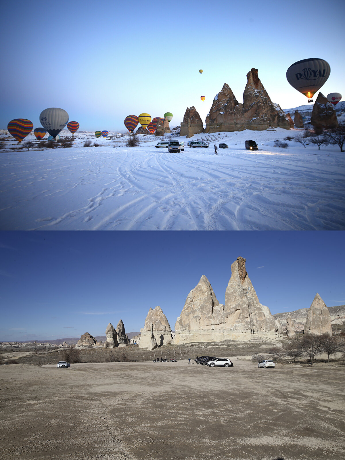 Meteoroloji Genel Müdürlüğünün 2022 aralık dönemi kuraklık haritasına göre, "şiddetli kurak" görülen iller arasında yer alan Nevşehir'de yaz mevsimini aratmayan günler yaşanıyor.<br><br>