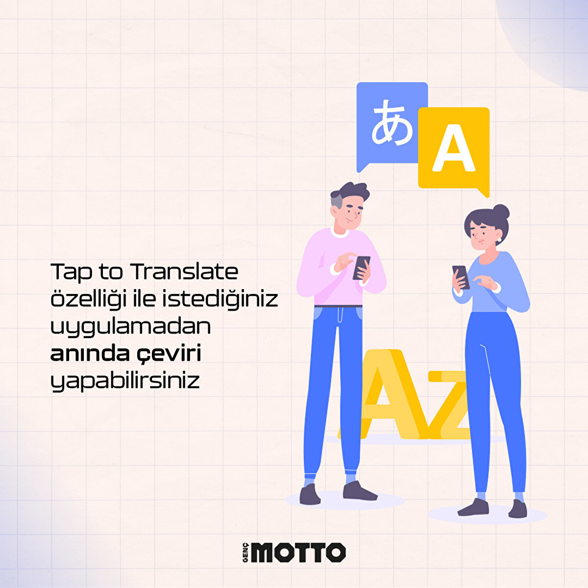 Tap to Translate özelliği ile istediğiniz uygulamadan anında çeviri yapabilirsiniz