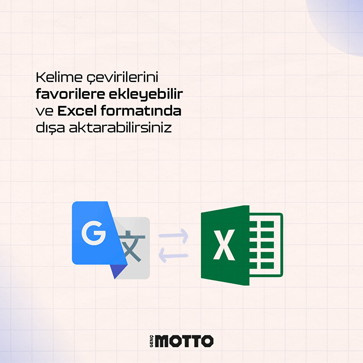 Kelime çevirilerini favorilere ekleyebilir ve Excel formatında dışa aktarabilirsiniz