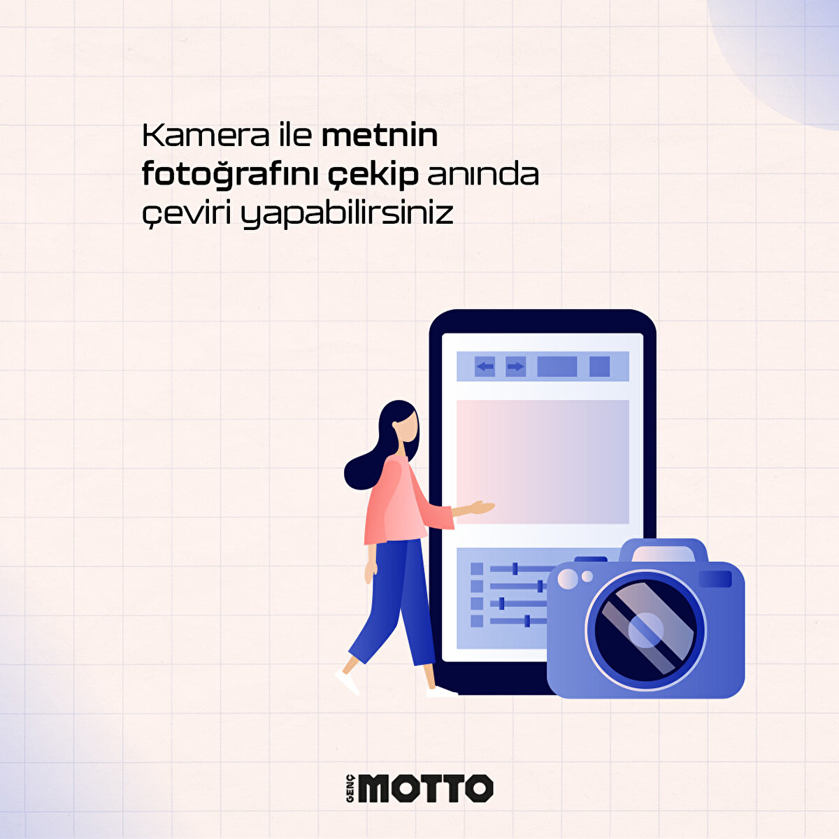 Kamera ile metnin fotoğrafını çekip anında çeviri yapabilirsiniz