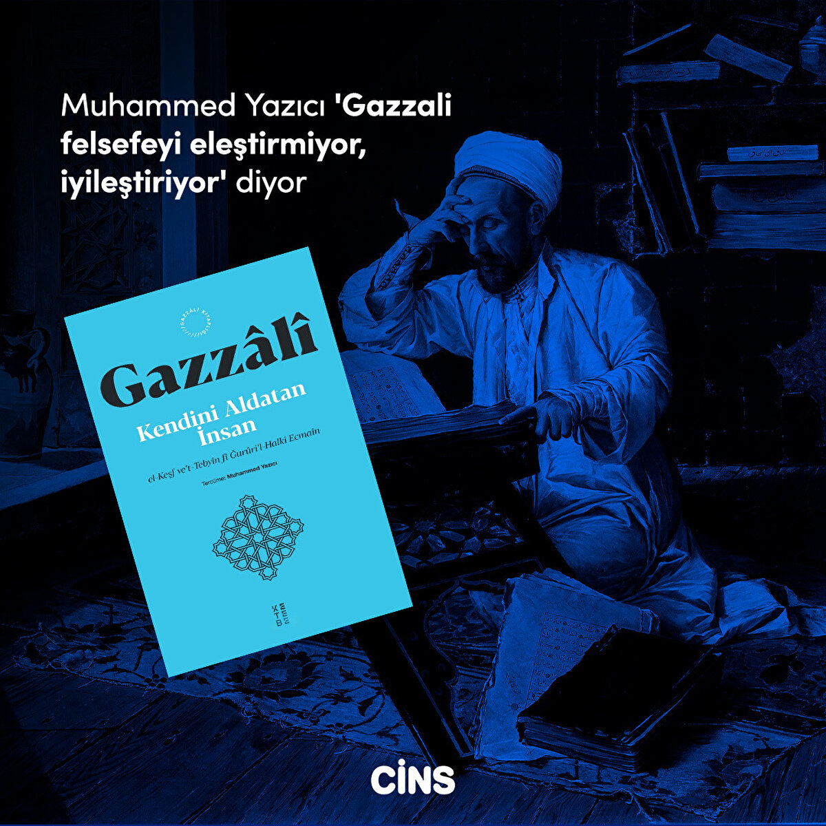 Muhammed Yazıcı 'Gazzali felsefeyi eleştirmiyor, iyileştiriyor' diyor