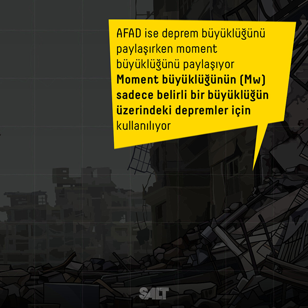 AFAD ise deprem büyüklüğünü paylaşırken moment büyüklüğünü paylaşıyor