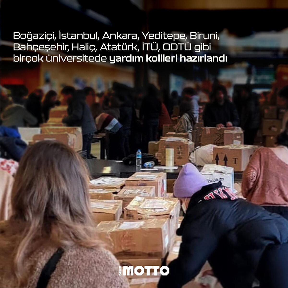 Boğaziçi, İstanbul, Ankara, Yeditepe, Biruni, Bahçeşehir, Haliç, Atatürk, İTÜ, ODTÜ gibi birçok üniversitede yardım kolileri hazırlandı