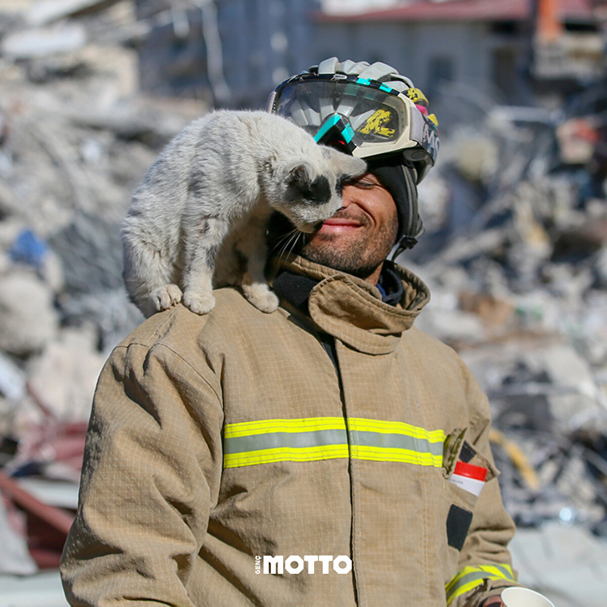 Sanki ekibin bir parçası gibi hareket ediyor