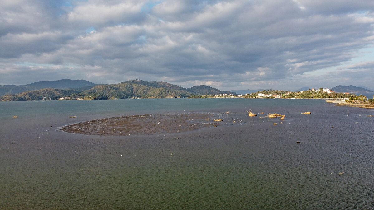Deniz suyunun çekildiği bir başka nokta Muğla'nın Fethiye ilçesi oldu. AA'nın haberine göre, Fethiye Körfezi'nde deniz suyunun çekilmesiyle oluşan görüntü, kordona gezintiye gelenleri şaşırttı.<br><br>