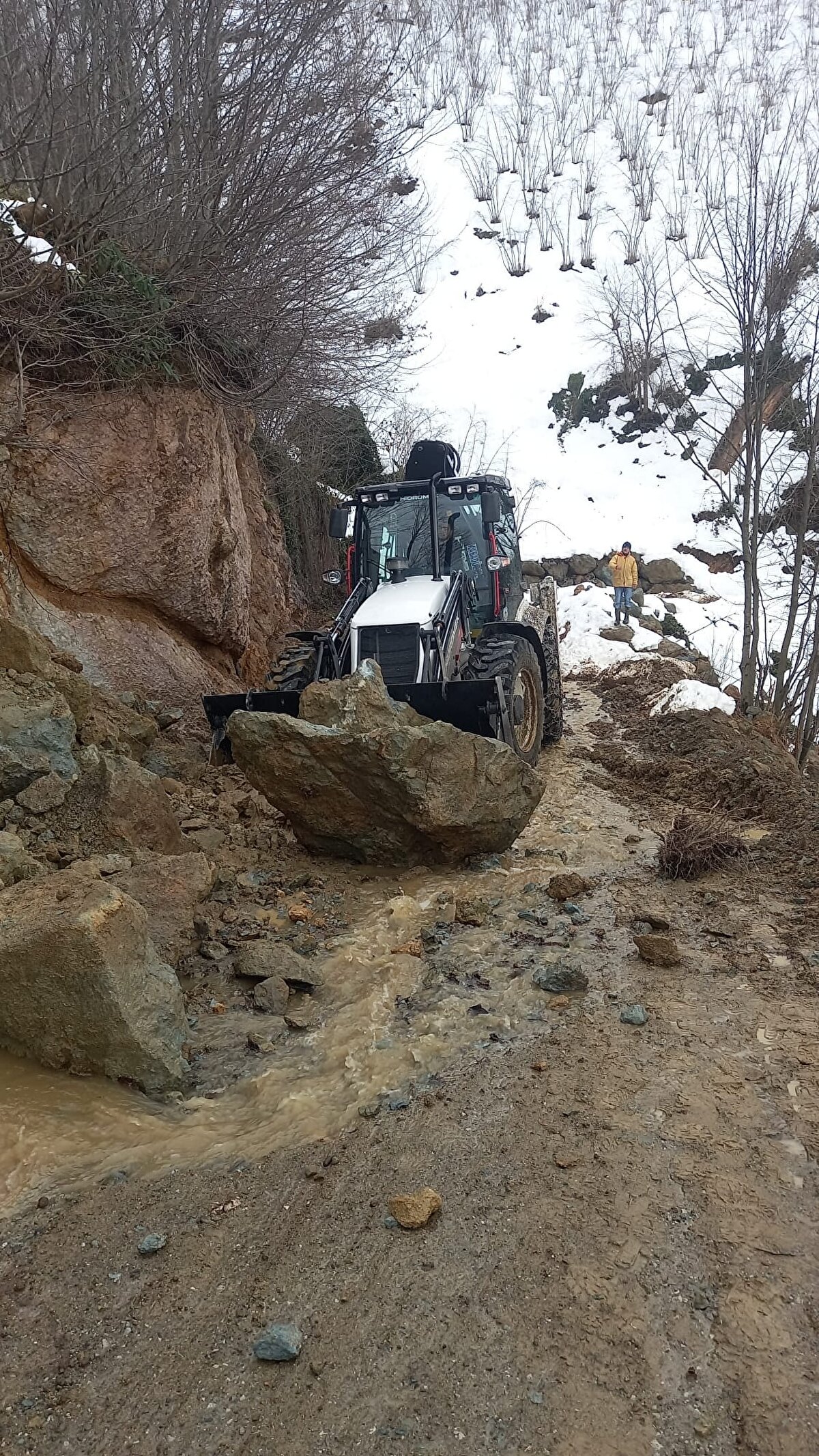 Son günlerde artan hava sıcaklıklarıyla birlikte karların erimesi sonucu 3 ilçede ilçelerinde heyelanlar meydana geldi.<br><br>