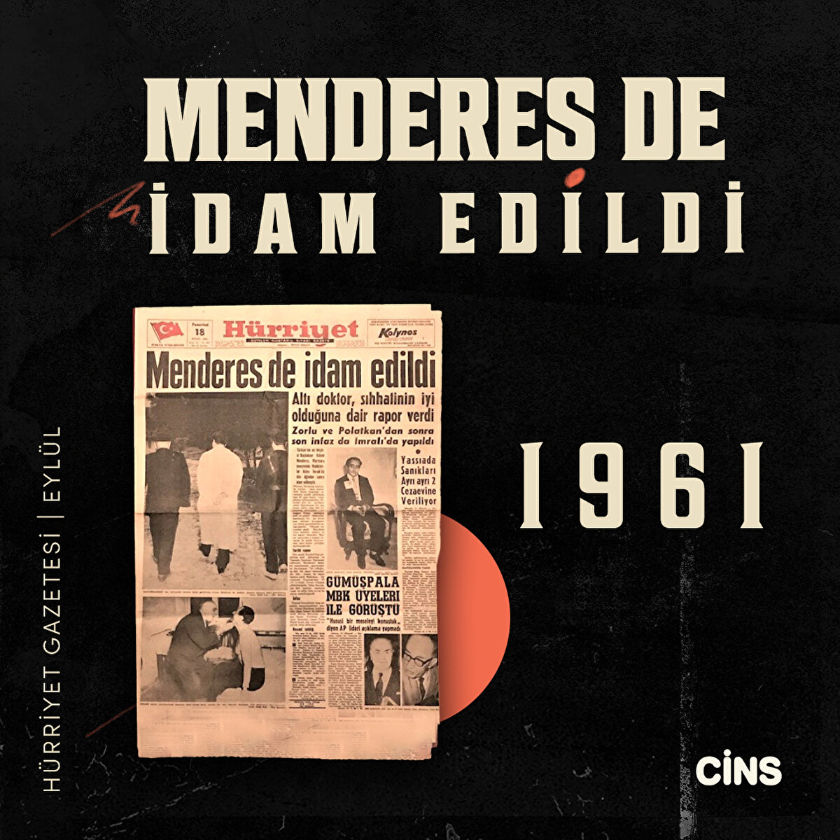 Menderes de İdam Edildi, Eylül 1961, Hürriyet