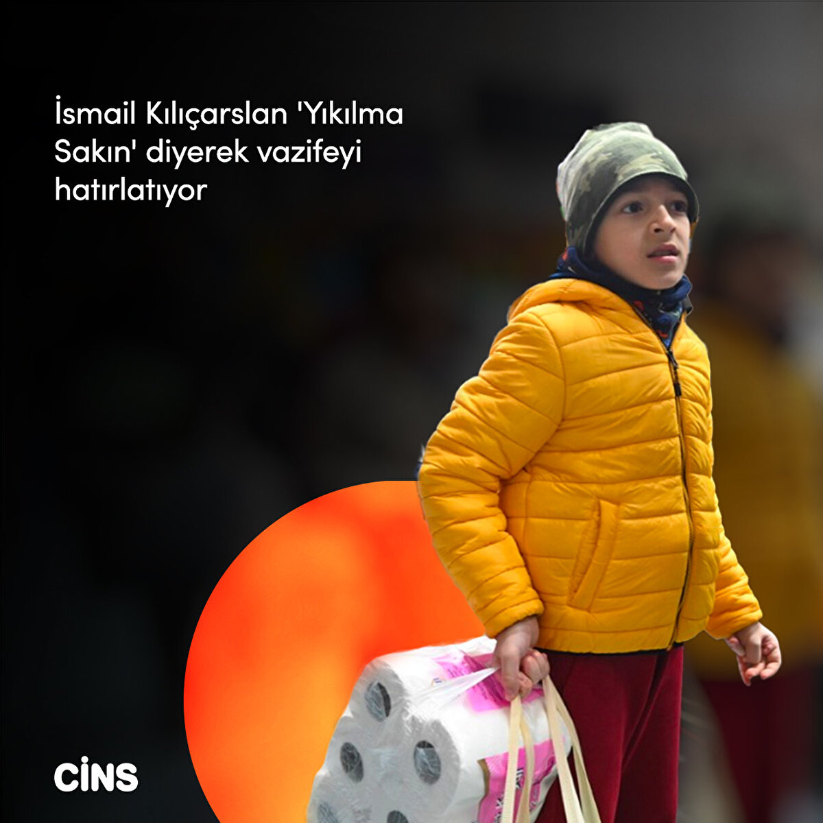 İsmail Kılıçarslan 'Yıkılma Sakın' diyerek vazifeyi hatırlatıyor 