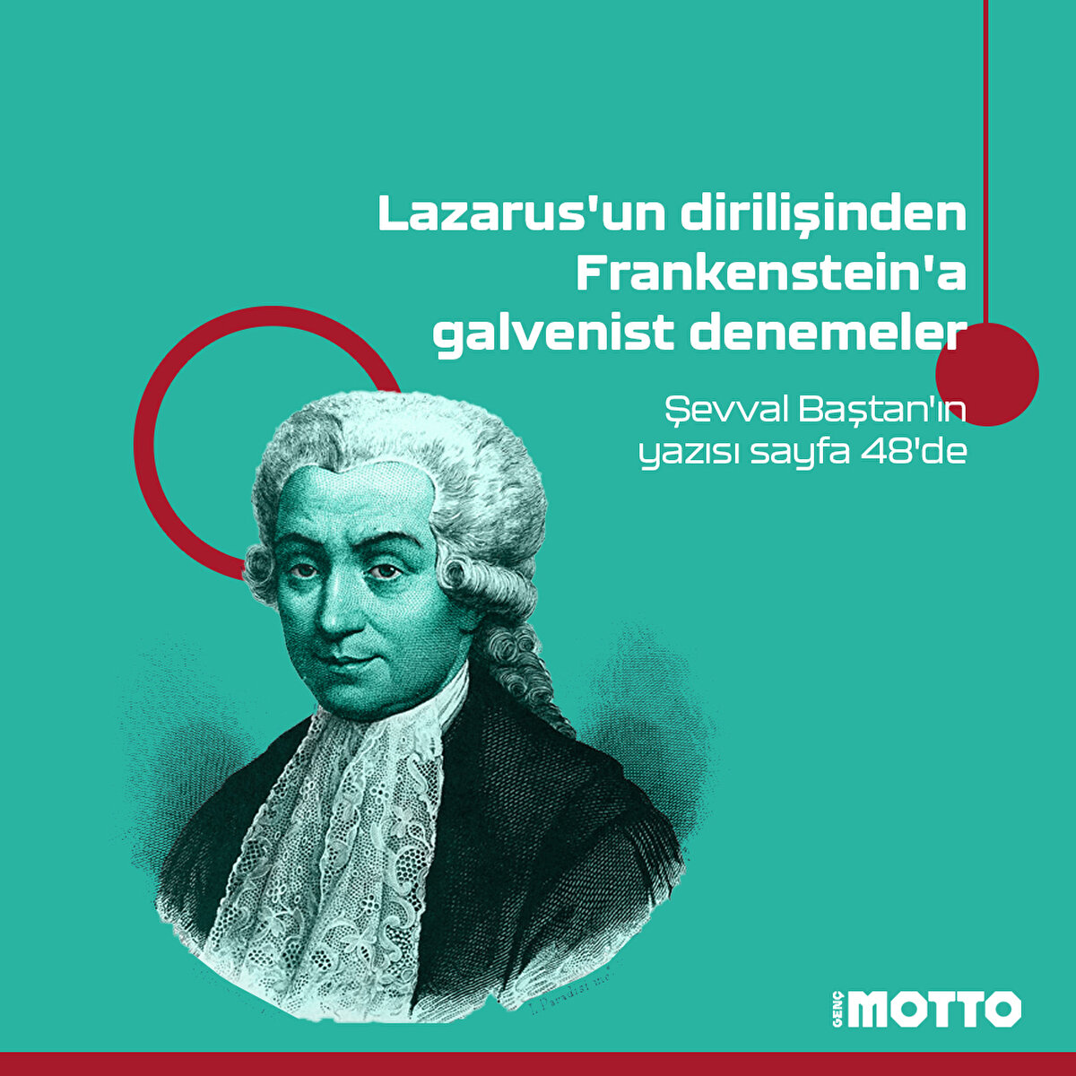 Lazarus'un dirilişinden Frankenstein'a galvenist denemelerŞevval Baştan'ın yazısı sayfa 48'de 