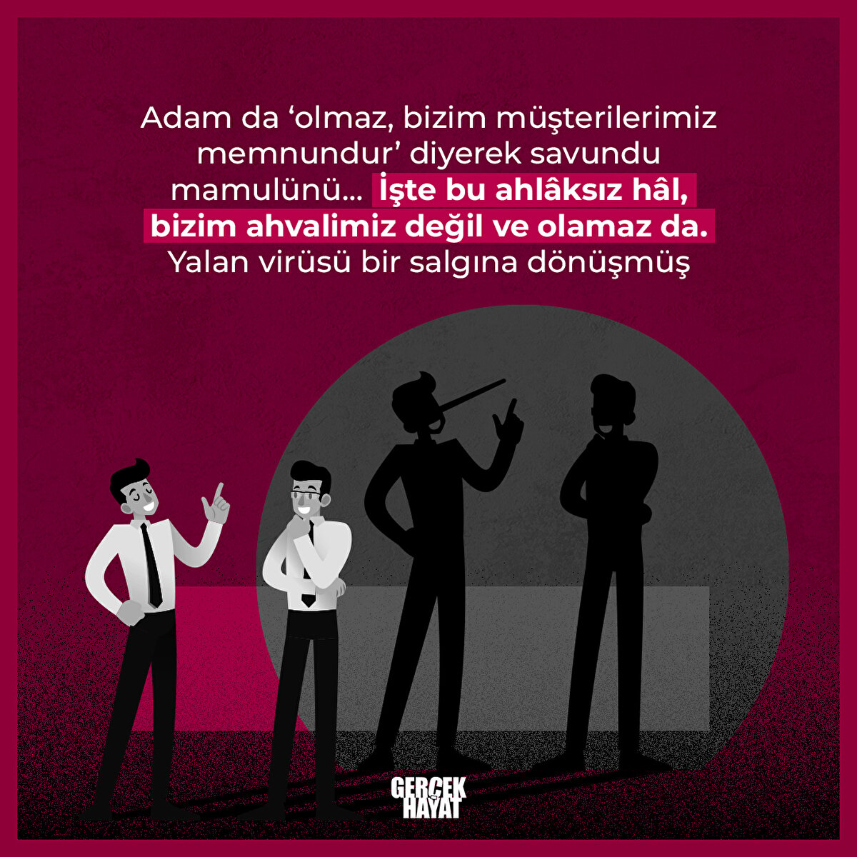 Adam da ‘olmaz, bizim müşterilerimiz memnundur’ diyerek savundu mamulünü