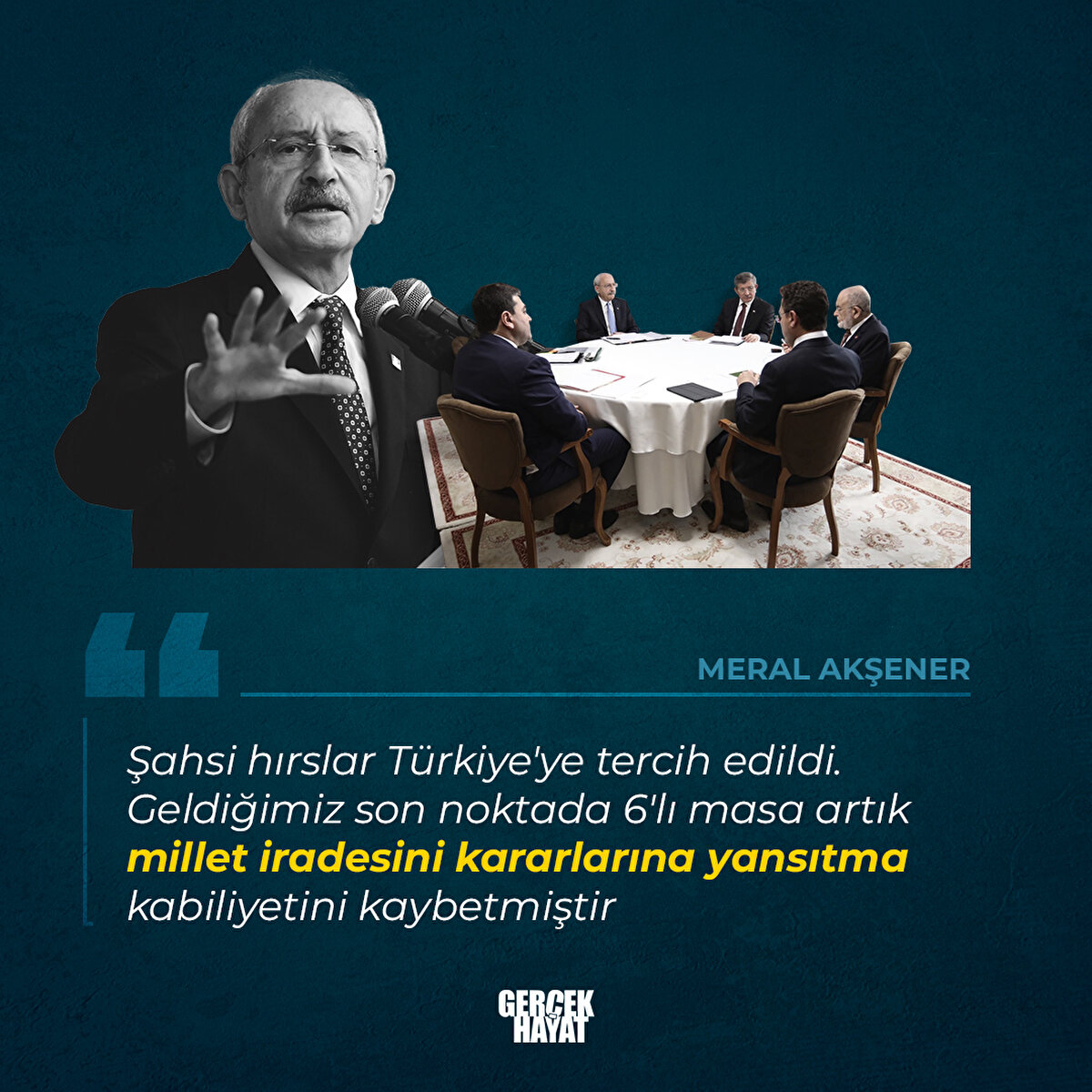 Şahsi hırslar Türkiye'ye tercih edildi