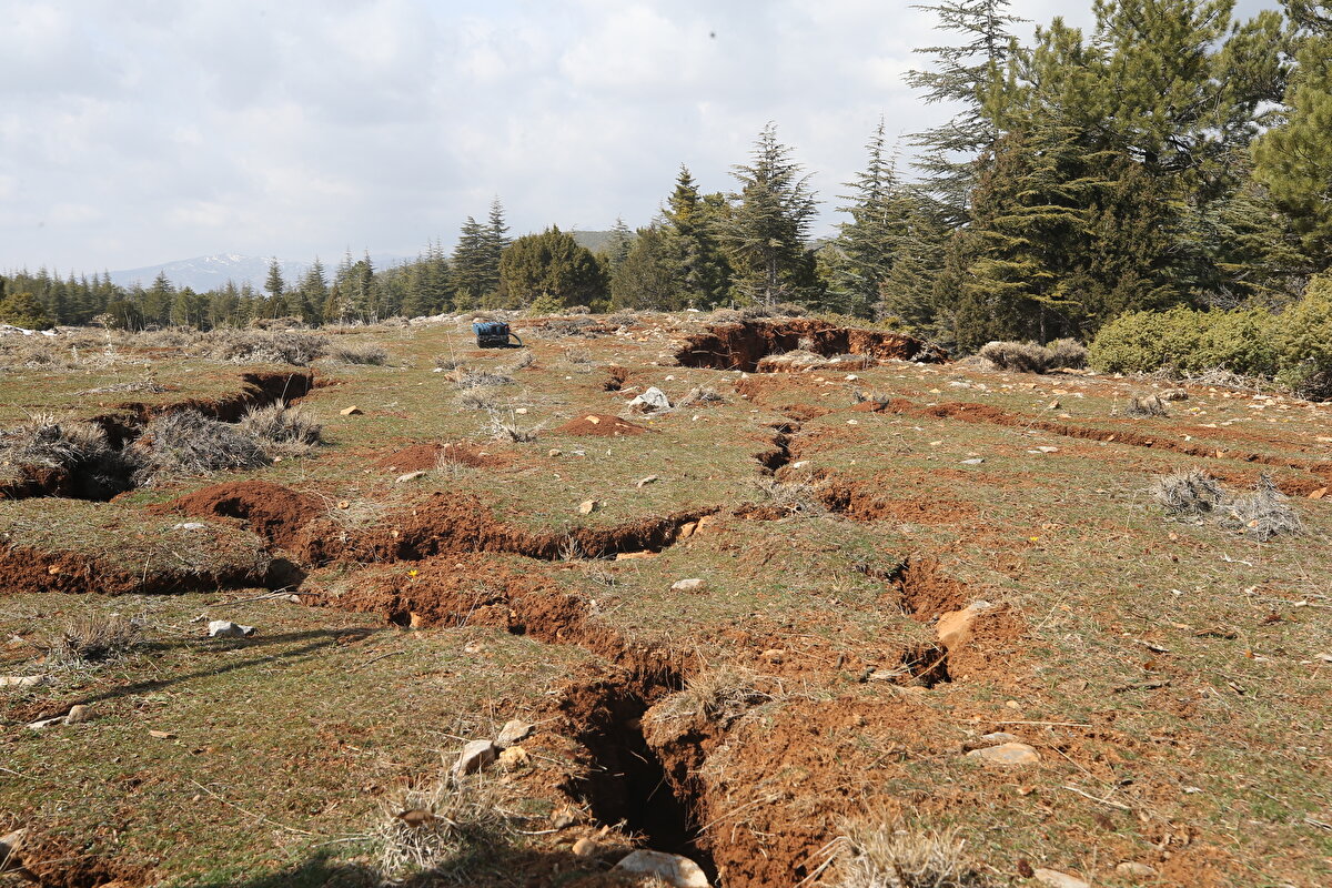 Sözbilir, Çardak Mahallesi çevresinde Çardak fayı üzerinde gözlemlenen yüzey deformasyonlarının da bunlardan biri olduğunu söyledi.<br><br>