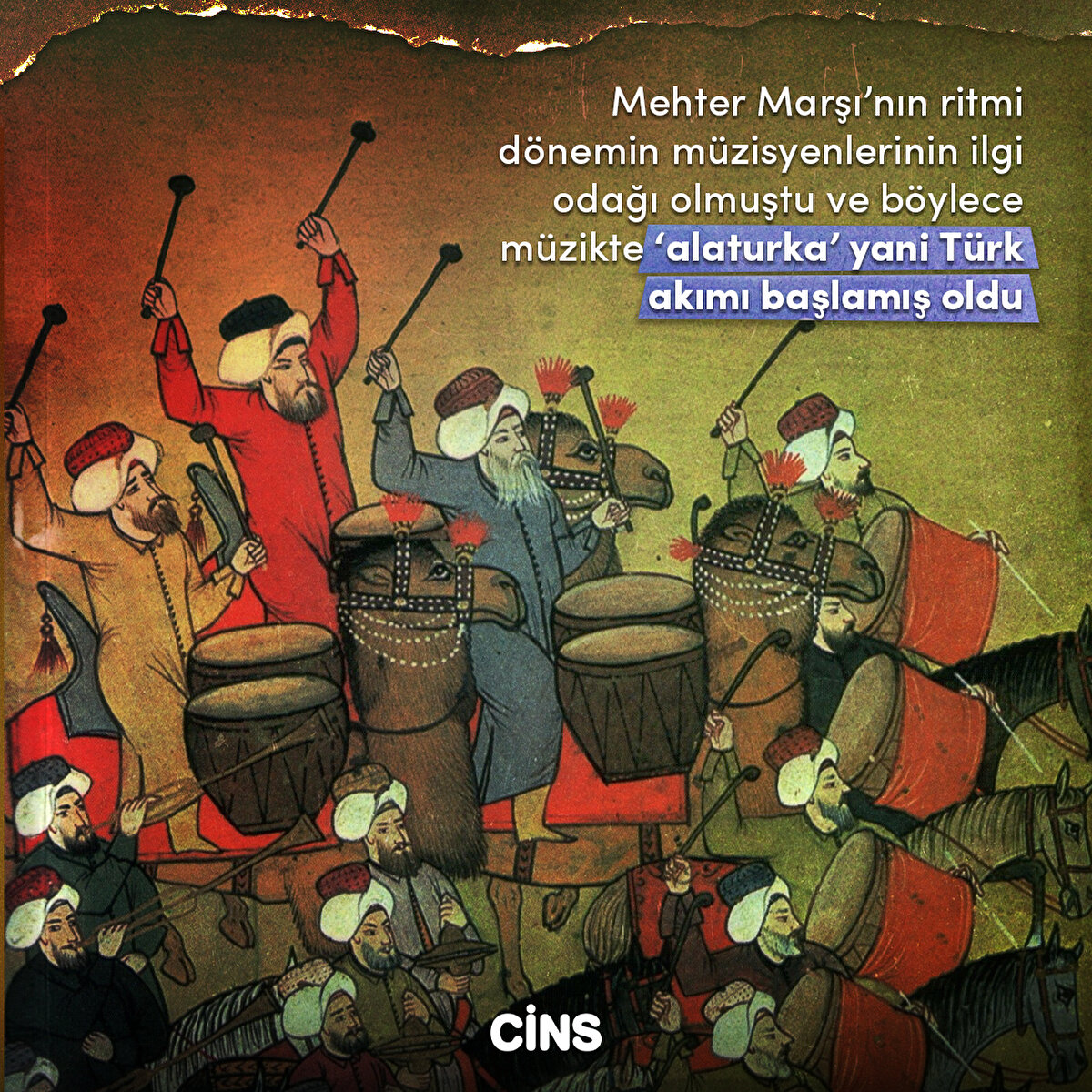 Mehter Marşı’nın ritmi dönemin müzisyenlerinin ilgi odağı olmuştu ve böylece müzikte ‘alaturka’ yani Türk akımı başlamış oldu