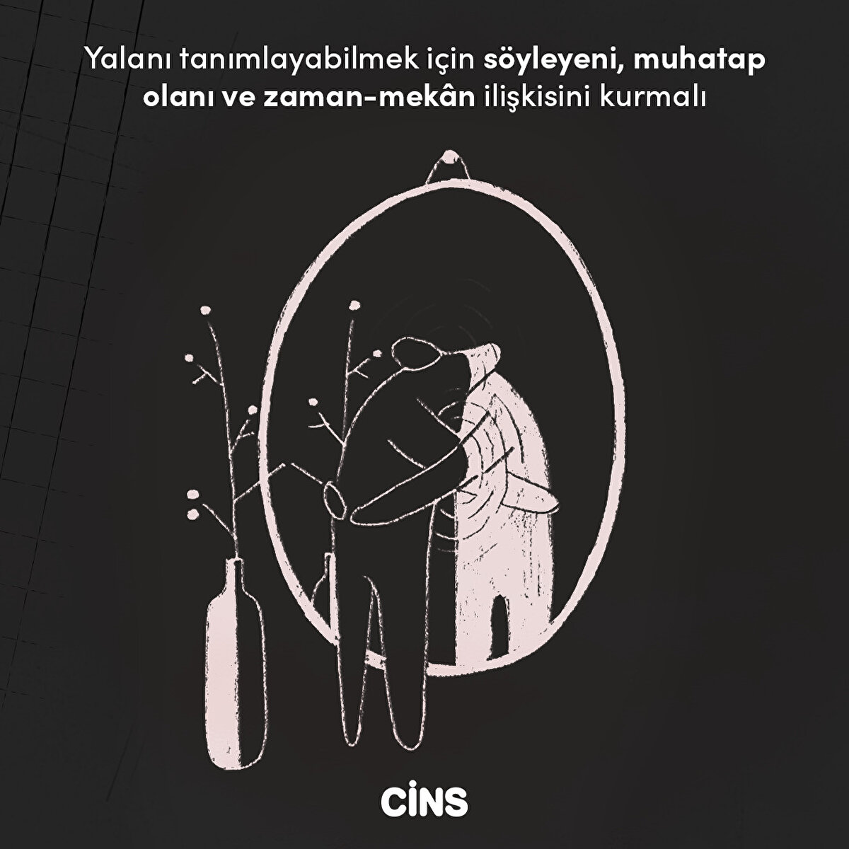 Yalanı tanımlayabilmek için söyleyeni, muhatap olanı ve zaman-mekân ilişkisini kurmalı