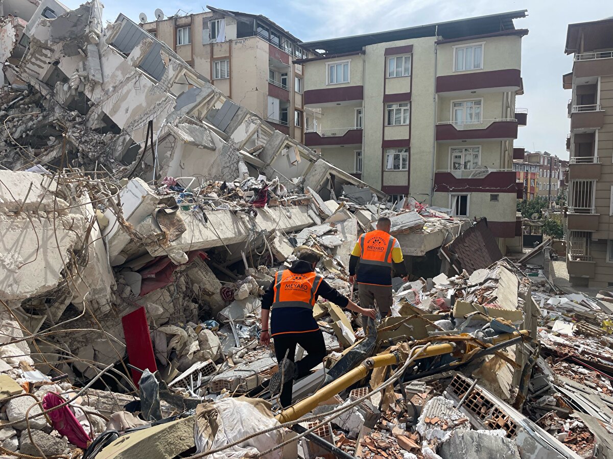 Depremin ardından bölgedeki hayvanları beslemek için çalışma yürüten Adana merkezli Melekler Yaşam Köyü (MEYAKO) Derneği üyeleri, Hatay'ın merkez Antakya ilçesi Gazi Mahallesi Adnan Menderes Caddesi'nde yıkılan bir apartmanın enkazında hamile köpeğin bulunduğu ihbarını aldı.