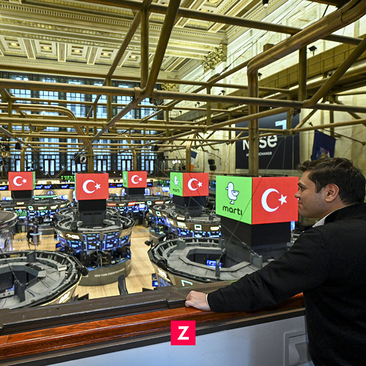 Ziyarette, yetkililerle sürece ilişkin görüşmeler gerçekleştiren Öktem, NYSE yayınlarında şirketin New York Borsası'na açılma stratejisine yönelik değerlendirmelerde bulundu.<br>