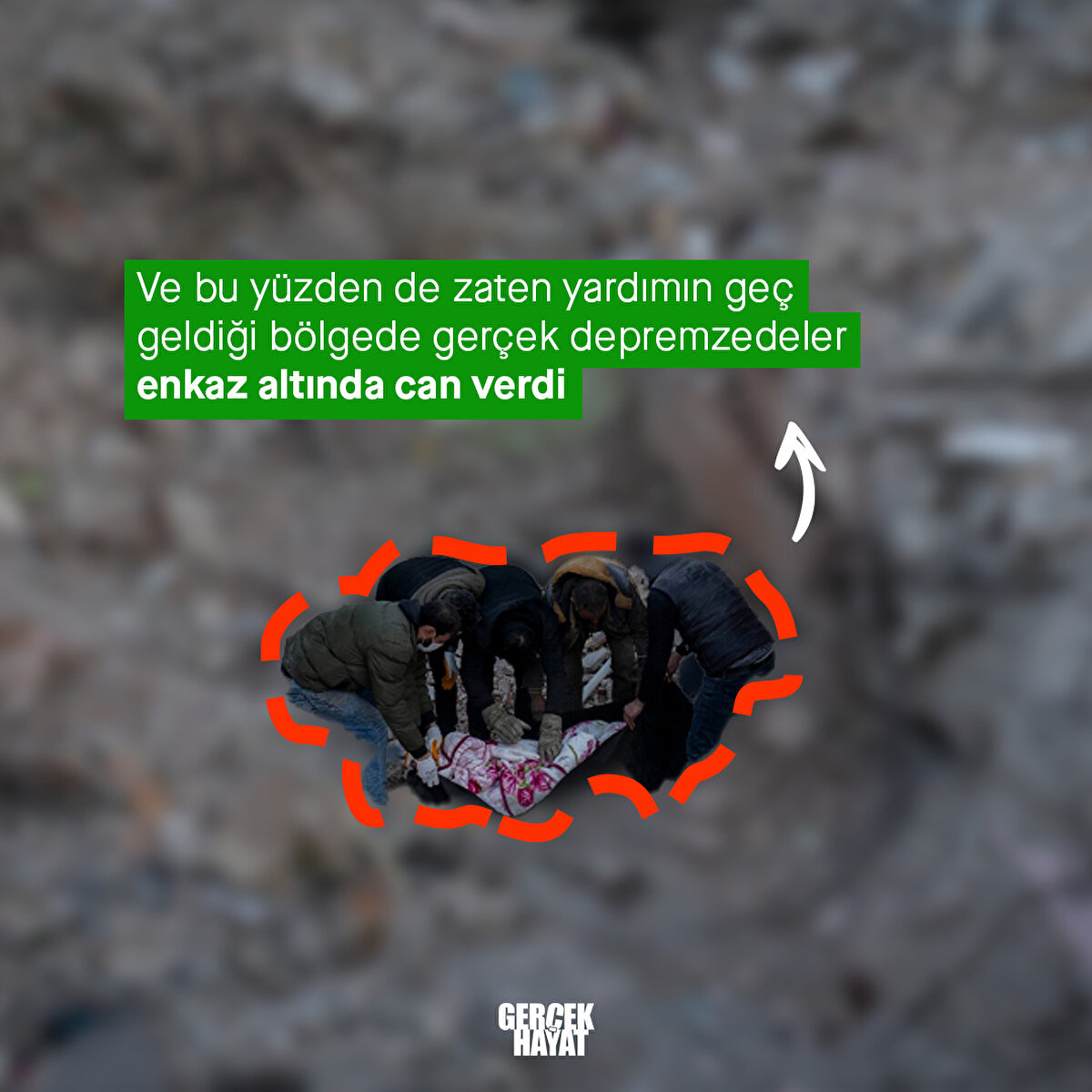 Gerçek depremzedeler enkaz altında can verdi