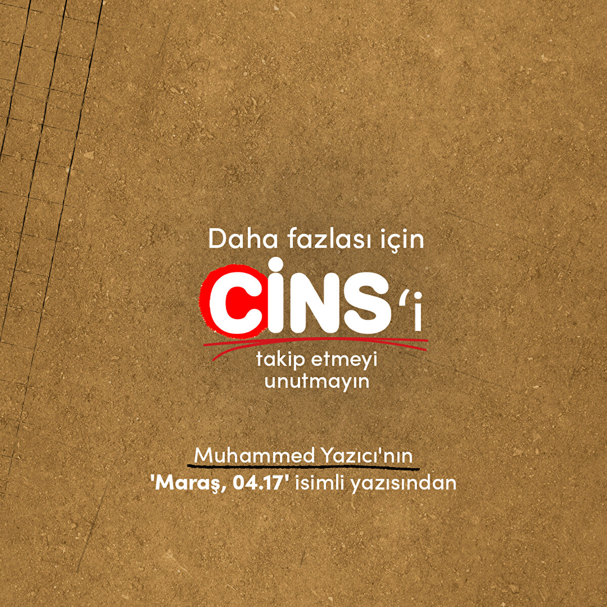 Muhammed Yazıcı'nın 'Maraş, 04.17' isimli yazısından