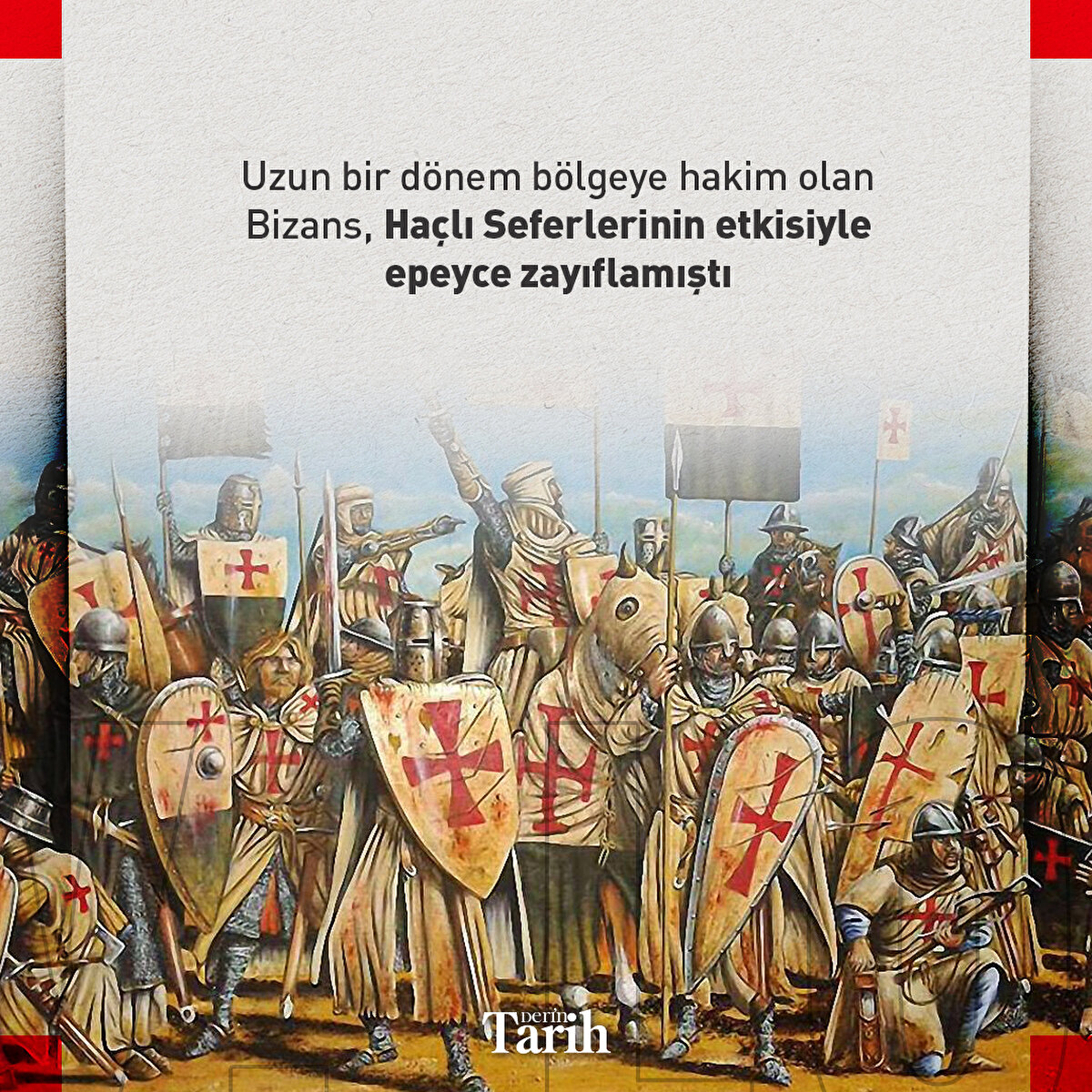 Uzun bir d&#246;nem b&#246;lgeye hakim olan Bizans, Ha&#231;lı Seferlerinin etkisiyle epeyce zayıflamıştı