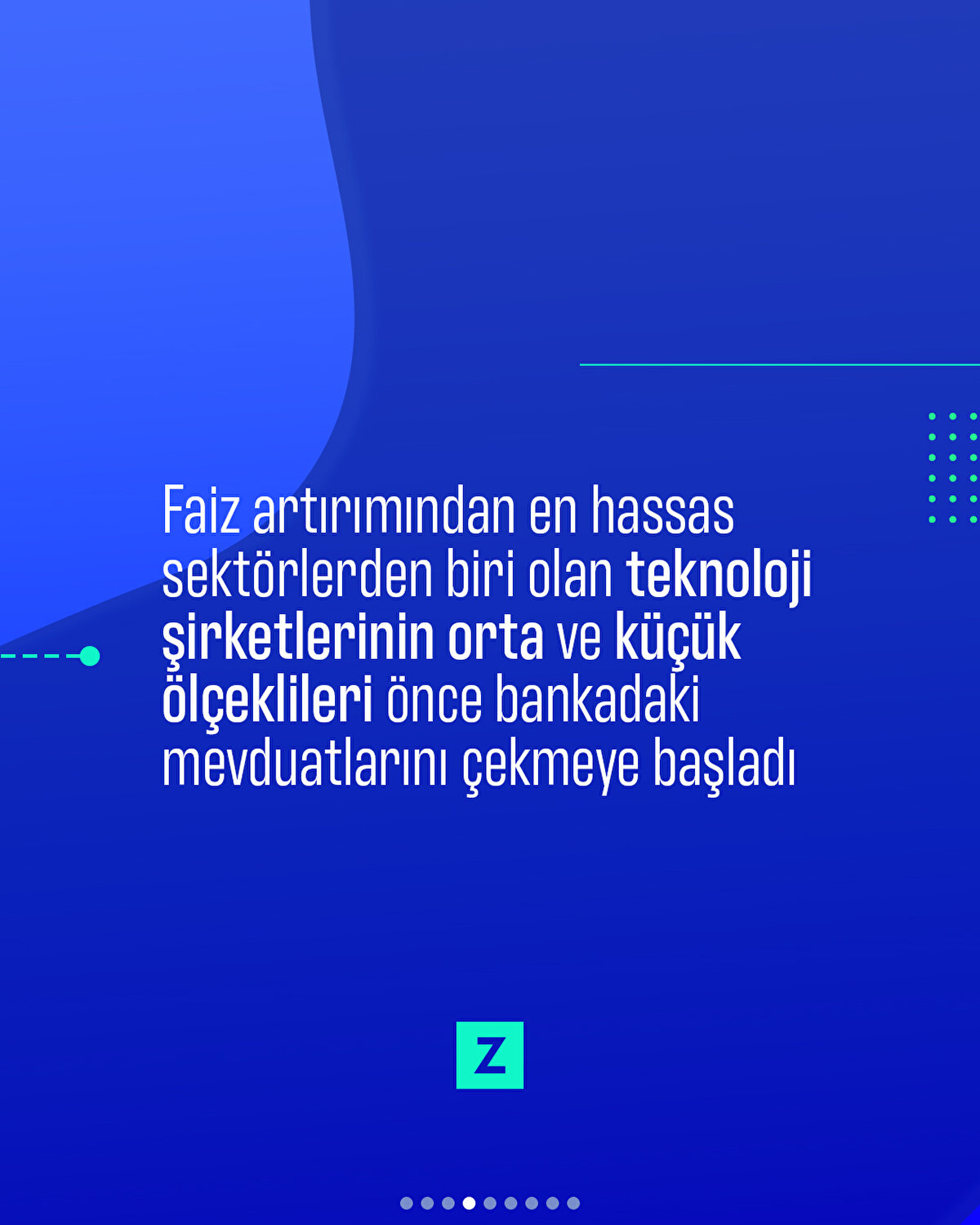 Faiz artırımından en hassas sektörlerden biri olan teknoloji şirketlerinin orta ve küçük ölçeklileri önce bankadaki mevduatlarını çekmeye başladı
