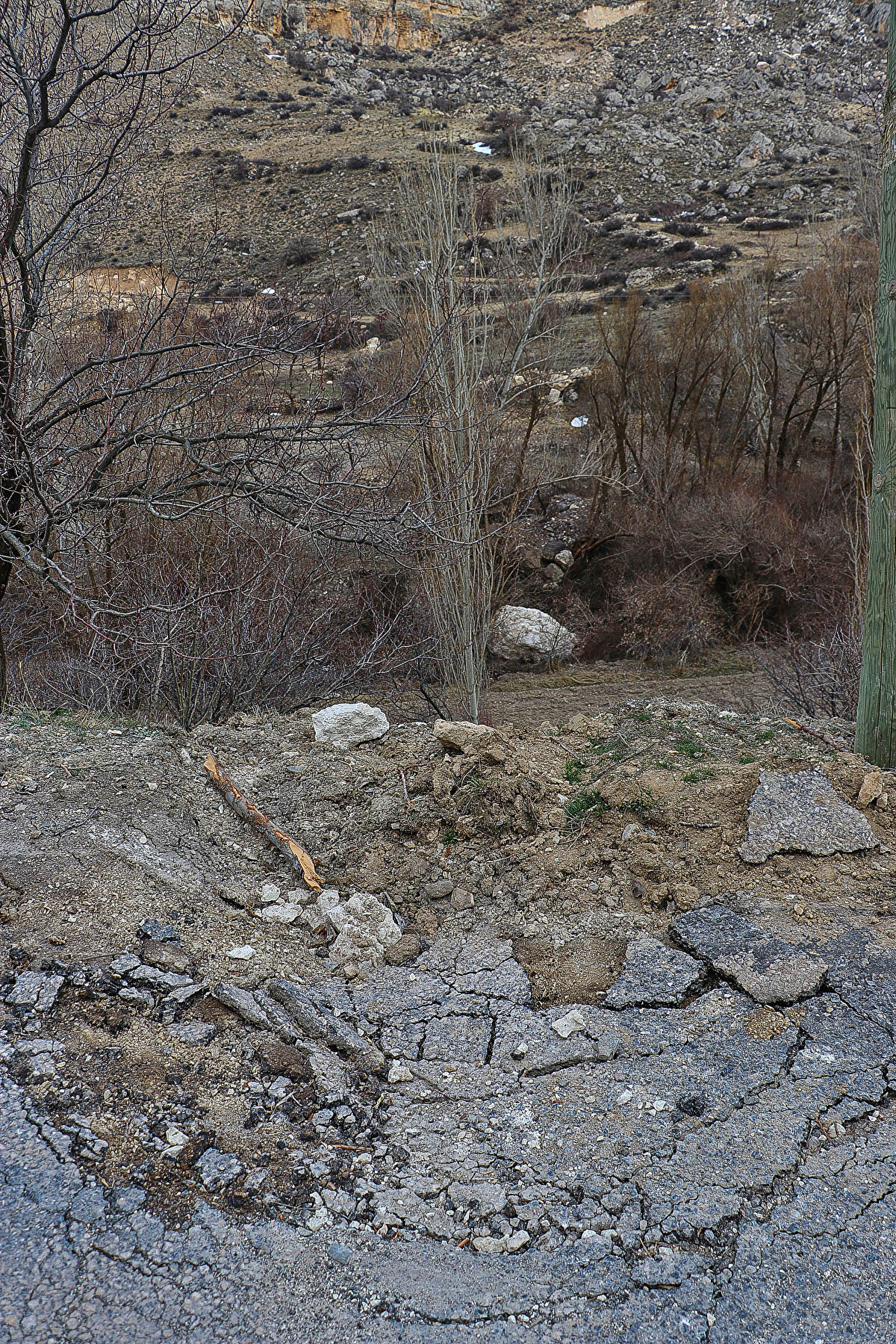 Mahallede, Büyük Sokak'taki evlerin büyük bölümünün yıkıldığını anlatan muhtar Vedat Akgün, "Sokakta bulunan evlerin 55'i tamamen yıkıldı. Geri kalanlar da ağır hasarlı. Depremde çok büyük zarar gördük. Bir an önce köyün taşınması gerektiğini düşünüyorum. Depremin ardından buradaki mahalle sakinlerimizi tahliye ederek farklı illere gönderdik. Köyümüzün daha güvenli bir noktaya taşınmasını istiyoruz. Yıkılan evlerimizin yerine yenisinin yapılması, bir dahaki depremde yine acı yaşayacağımıza işaret ediyor. Biz güvenli bir alan olması için köyün taşınmasını istiyoruz" diye konuştu.