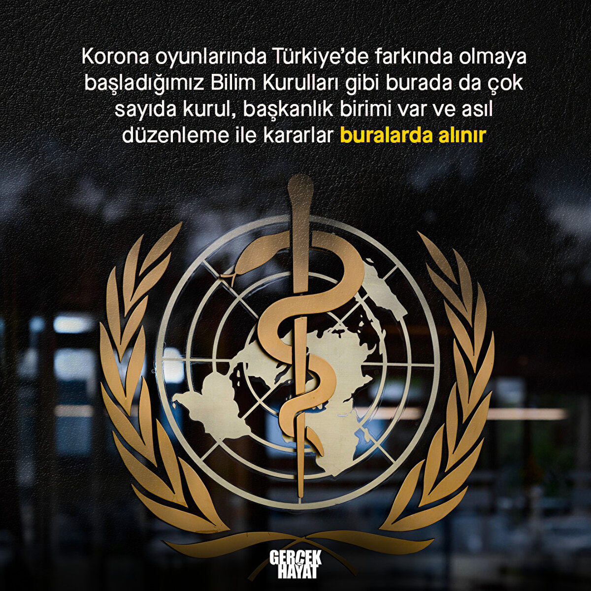 Burada da çok sayıda kurul, başkanlık birimi var ve asıl düzenleme ile kararlar buralarda alınır