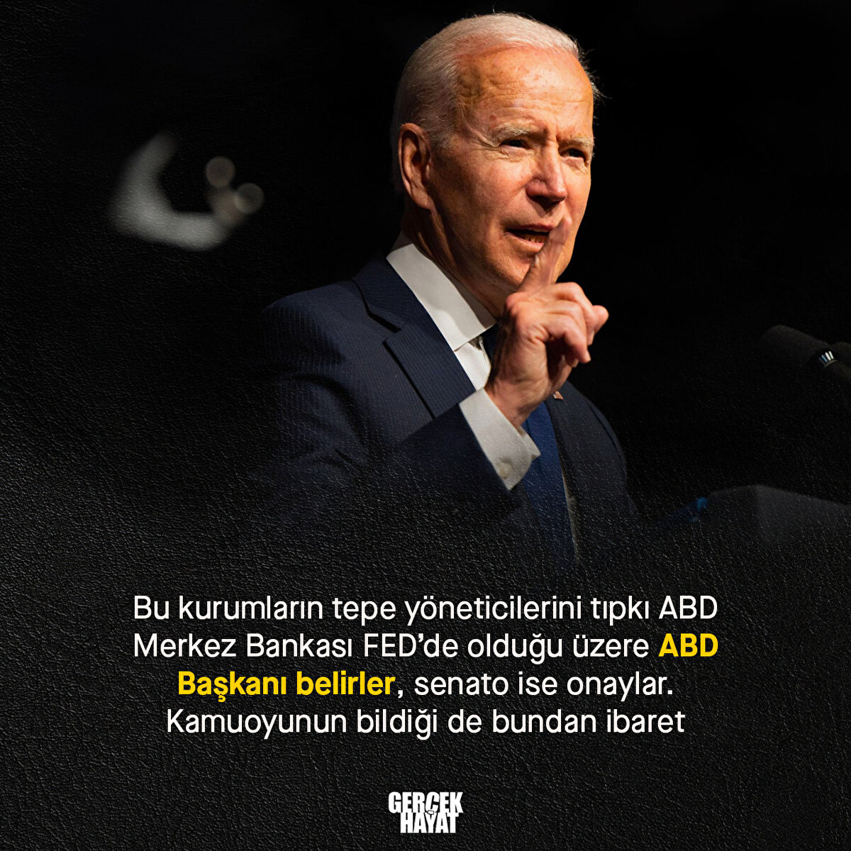 Bu kurumların tepe yöneticilerini tıpkı ABD Merkez Bankası FED’de olduğu üzere ABD Başkanı belirler